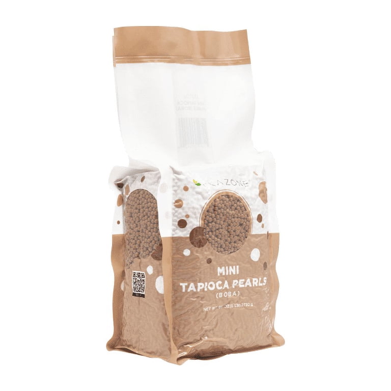 tapioca Tea Zone Mini Tapioca Boba Pearls for Bubble Tea - 6 lbs Bag