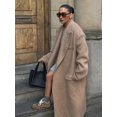 thumbnail image 1 of Abrigos de Cachemira de gran tamaño para mujer, chaquetas clásicas de moda con bolsillos de solapa elegantes, chaquetas de manga larga, ropa de calle femenina elegante 2024, 1 of 5