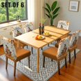 thumbnail image 6 of Thanksgiving Chair Covers Set of 6, Turkey & Pumpkin Festive Pastel Color Chairs Slipcover for Dining Room, Removable Washable Breathable Cover in The Kitchen Restaurant Holiday Decor, 6 of 6