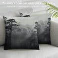 thumbnail image 3 of Chilfamy Birds Trees Fog Fashion Style Dirt-Resistant Throw Pillow Covers for Couch Sofa Bed Living Room Bedroom Pillowcase Fall Pillow Case 1PC 24x24in, 3 of 5