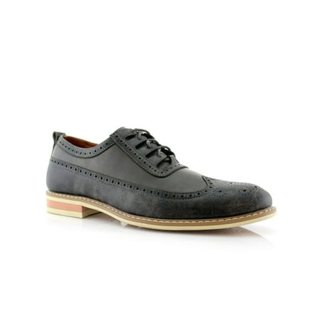 

Ferro Aldo Josh MFA19278PL Mens Wingtip Two Tone Oxford Dress Shoes