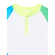 Wonder Nation Baby and Toddler Boys Long-Sleeve Rash Guard, Sizes 12M-5T