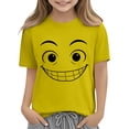 thumbnail image 6 of HOMADLES Toddler Boy Short Sleeve&nbsp;Graphic Tees Crewneck Summer Lightweight T Shirt for Boys, Yellow 11-12 T, 6 of 6