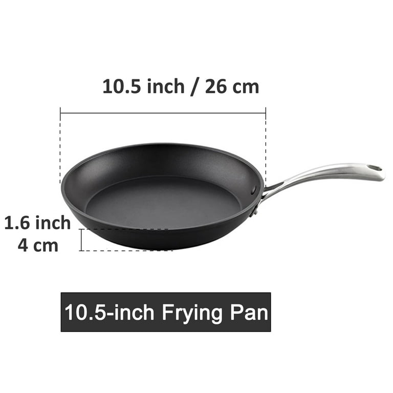 Easy Chef Always, Nonstick Frying Pan Skillet, 10inch, Non Stick Granite Gray Coating, Egg Pan Fry Pan Omelet Pan Healthy Stone Cookware Chef’s Pan