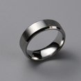 thumbnail image 1 of Matte Style 304 Stainless Steel Wide Band Finger Rings for Women Men Plain Band Rings Stainless Steel Color 6mm Inner Diameter: US Size 5 3/4(16.3mm), 1 of 2