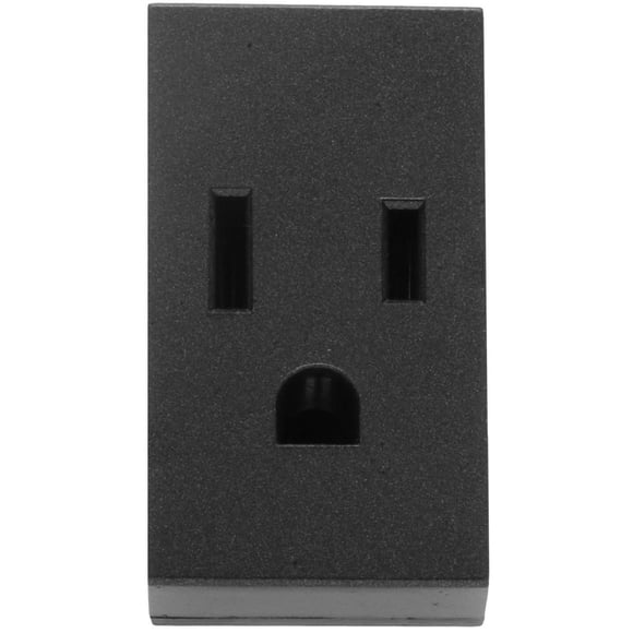 Receptáculo Eléctrico Con Tierra Leviton Modular Plus Grafit