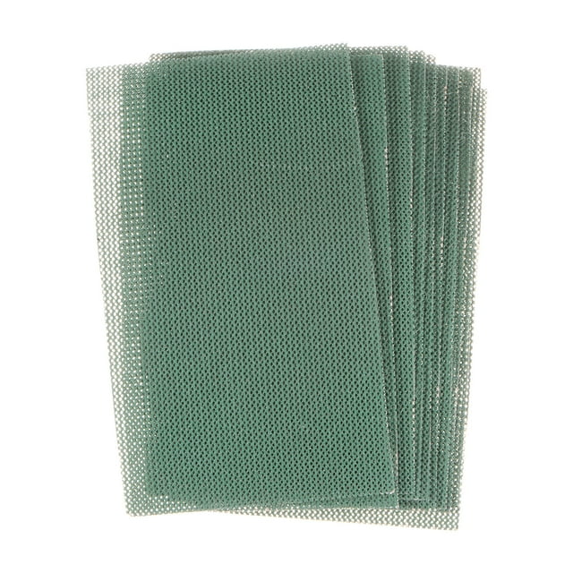 10 Piezas de Hojas de Malla de Lija de Grano 180, 2-3/4" X 5", para Lijar en Húmedo o en Seco, Almohadillas Abrasivas para Pulir y Moler Automóviles, Yeso y Metal.
