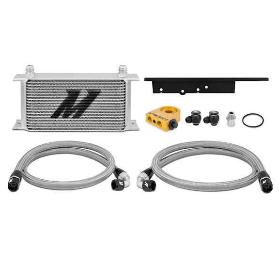 Mishimoto MMOC-350Z-03T Oil Cooler Kit Compatible With Nissan 350Z 2003-2007/ Infiniti G35 2003-2009 (Coupe only)  Silver