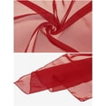 thumbnail image 4 of INSPIRE CHIC Women's Solid Gradient Chiffon Scarves Square Soft Sheer Neck Scarf Neckerchief Red-1 25.6"x25.6"(LxW), 4 of 7