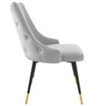 thumbnail image 4 of Modway Adorn 17.5" Tufted Performance Velvet Dining Side Chair in Navy, 4 of 9