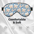thumbnail image 3 of Fuzoiu Funny Cute Healthy Teeth Print Sleep Masks,Eye Masks with Adjustable Strap for Sleeping,Night Eye Shade for Women Men,Eye Cover for Full Night's Sleep, Travel and Nap, 3 of 7
