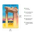 thumbnail image 2 of Proche Orient (Middle East) - Vintage Airline Travel Poster by Jean Even c.1947 - 8 x 12 inch Vintage Metal Tin Sign, 2 of 4