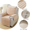thumbnail image 6 of SHANNA Recliner Chair Cover Flannel Sofa Slipcover Anti-Slip Furniture Protector Armrest Backrest for Pets Kids（Camel）, 6 of 11