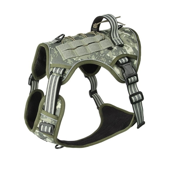 NOYAFA No Pull Dog Harness for Large Dogs,No Choke Dog Harness with Handle, Adjustable Reflective Soft Padded Pet Harness for Training, Walking