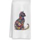 thumbnail image 1 of wonima01 Flower Cat Kitchen Towel, Floral Cat Hand Towel for Bathroom Decor, Kitten Dish Tea Towel for Kitchen Decor, Pet Gifts for Kitten Lovers Women Girls, 16x24 Inches, 1 of 1