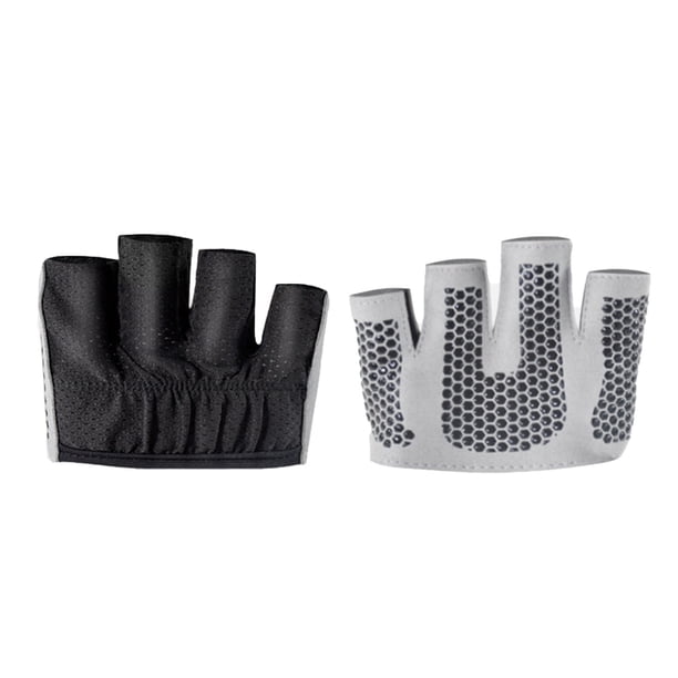 Guantes de micro yoga y pilates para mujer, antideslizantes, 4 dedos, minimalistas, medio guantes para entrenamiento físico YUNYI BRAND Deportes