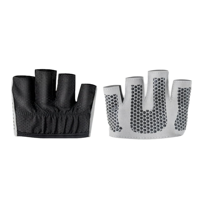 Guantes de micro yoga y pilates para mujer, antideslizantes, 4 dedos, minimalistas, medio guantes para entrenamiento físico YUNYI BRAND Deportes