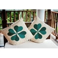 thumbnail image 3 of Simply Daisy 16 inch Lucky Clover St. Patrick's Day Indoor/Outdoor Throw Pillow, 3 of 4