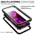 thumbnail image 5 of Waterproof Case for iPhone 13, BEASTEK Clear Back TRE Series, Shockproof Underwater IP68 Certified Case, with Built-in Screen Protector Full Body Rugged Protective Cover, 6.1 inch, 5 of 7