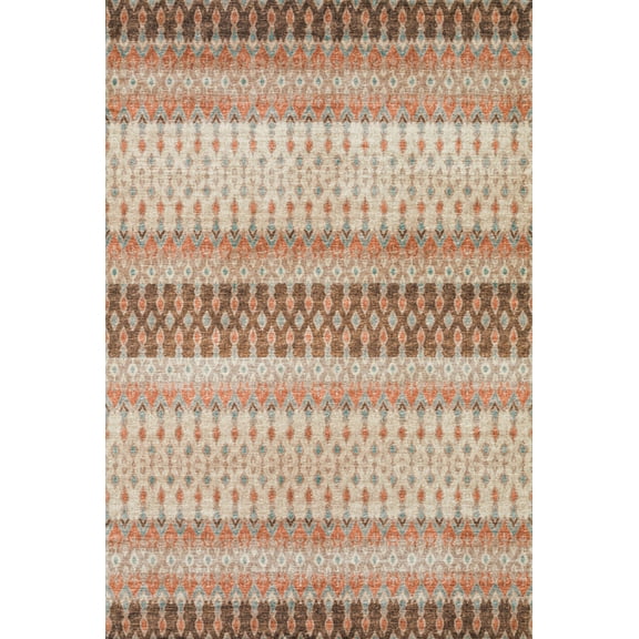 Dalyn Brisbane Area Rug BR1 Br1 Mocha Mocha Diagonal Rows 3' x 5' Rectangle