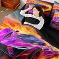thumbnail image 4 of Castle Fairy Sport Car Twin Bedding Sets for Adults,Speed Race Car Bedding Comforter Set, 4 of 8