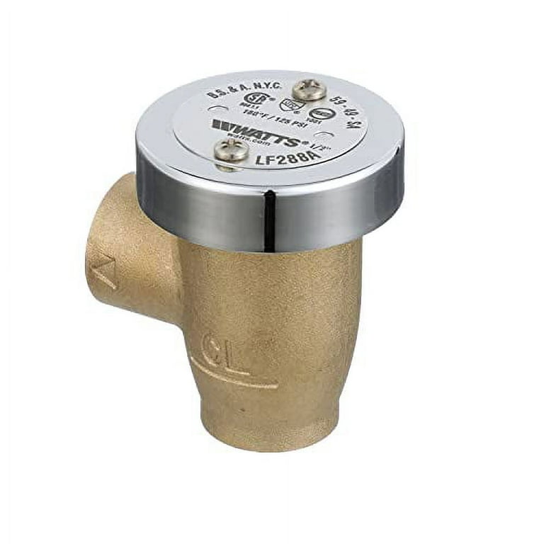 Watts 288A Anti-Siphon Vacuum Breaker 1/2 In., Brass, Lead Free