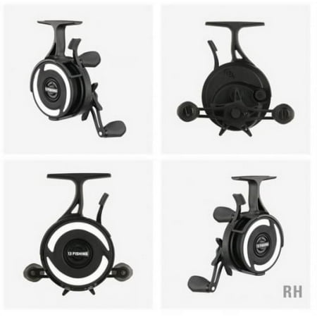 UPC: 0850013152452 | Freefall XL Ice Reel – 3.3:1 Ratio – 9.9lbs Drag – Magnetic Drop Adjust – Left Hand