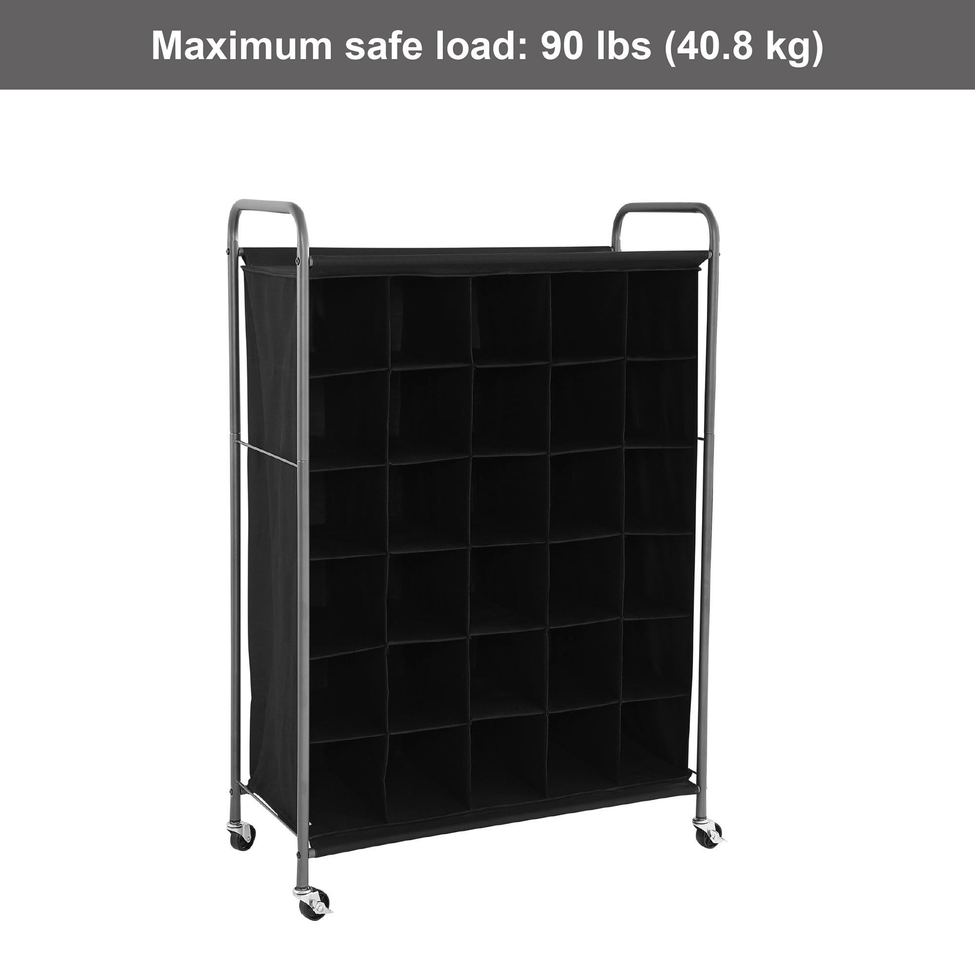 Mainstays 6 Tiers 30-Pairs Shoe Organizer, Black