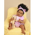 thumbnail image 6 of Takanini Reborn Baby Dolls African American Silicone Limbs Realistic Baby Doll with Soft Body Birthday Gift, 6 of 6