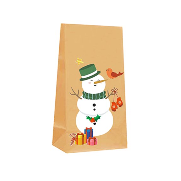 BNNG Christmas Treat Bags - 24 PCS Christmas Gift Bags with Christmas Stickers | Christmas Bags for Gifts | Christmas Party Favors for Kids | Small Christmas Gift Bags