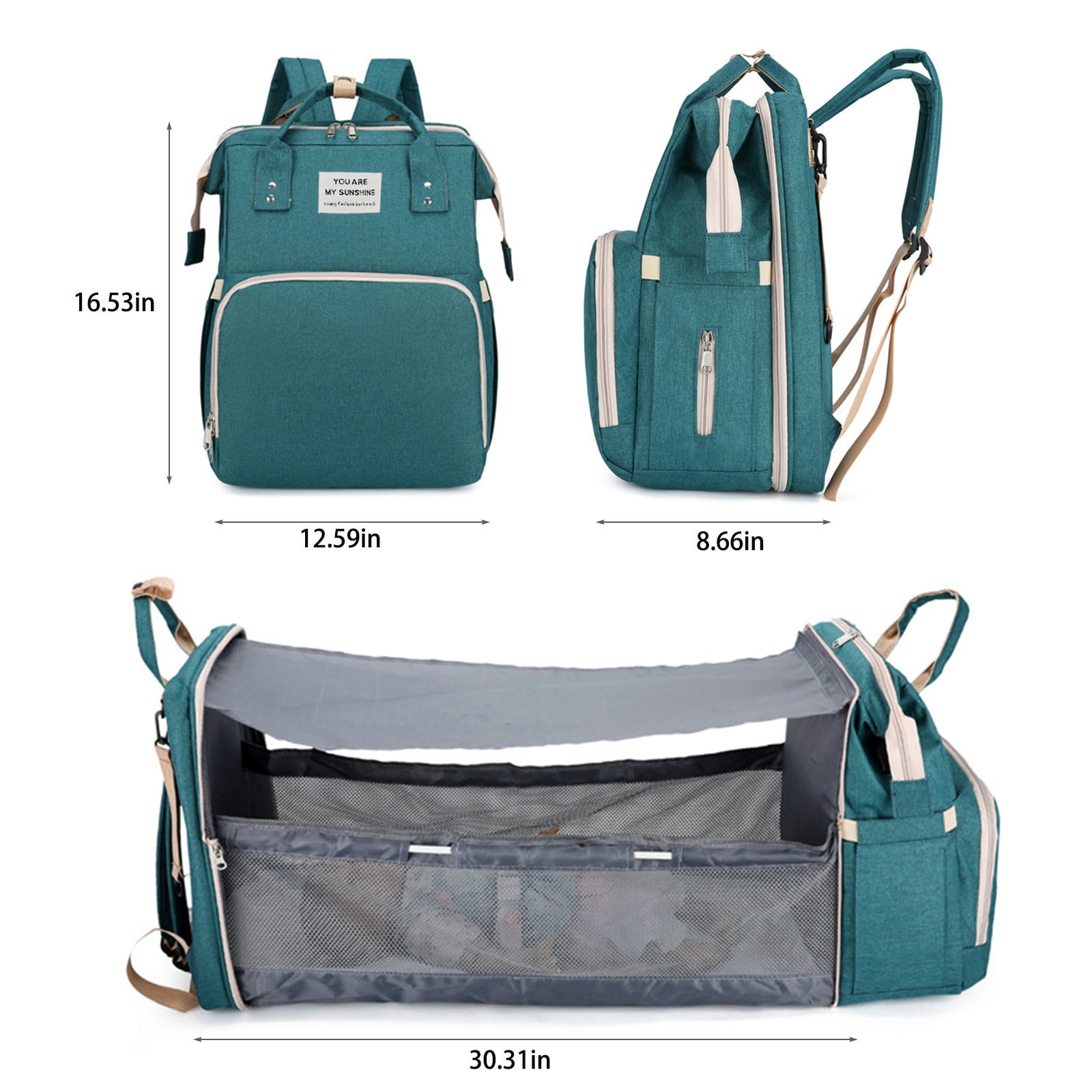 Saving! wznxdo Portable Baby Rollaway Bed with Shoulder Mommy Bag Diaper Bags Backpack