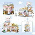 thumbnail image 3 of SKQIT Street View Cute Cat Shop Mini Building Blocks, MOC Creative Building Toys Cute Animals Building Set , Simulation Architecture Construction Toy, Gift Idea for Adults (917 PCS), 3 of 12