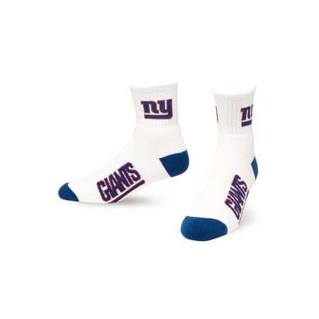 - NFL New York Giants Team Logo Unisex Original White Crew Socks - Medium