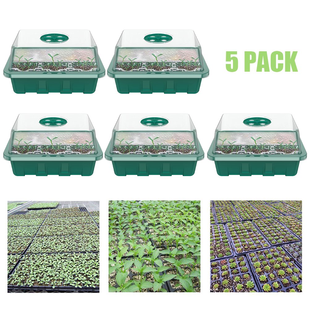 HOTBEST New 12 Hole Germination Pot Seed Grows Box Nursery Seedling