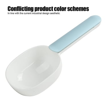 Dog Food Spoon Thicken ABS Pet Cat Smooth Food Scooper Shovel with Handle Clip Design
