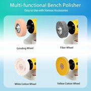 Bench Polisher, Variable Speed Buffer for Metal, Jade