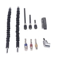 thumbnail image 2 of Juego de extensión de brocas Extensiones de brocas flexibles de 105 grados Adaptador de dado universal Kit de soporte de cabeza de destornillador, 2 of 9