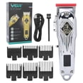 thumbnail image 2 of Professional Electric Hair Clipper LED Display Hair Trimmer Cutting Machine (Silver), 2 of 5