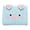 Light Blue, variant on Adorable Piglet Cartoon Pouch Wallet With Zipper Keychain Holder Portable Small Change Purse for Ladies Cute Novelty Daily Organizer Charm