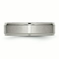 thumbnail image 4 of Titanium Ridged Edge 6mm Brushed and Polished Band, 4 of 12