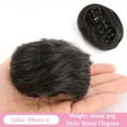 thumbnail image 2 of Extensions de Chignon en Cheveux Synthétiques Bouclés Mini Pince à Griffes Oreilles de Chat Chignons Postiches, 2 of 6