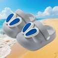 thumbnail image 2 of Purcolt Slides for Kids 5-12 Years, Closed Toe Non-Slip House Slippers Bathroom Beach Pool Shower Shoes Quick Dry Cushioned Thick Sole Sandals for Indoor and Outdoor, 2 of 3
