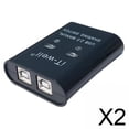 thumbnail image 1 of Dispositivo para impresora,Dispositivo para impresora USB 2.0 2 en 1 salida, manual Cambiar varias computadoras 1 a 2,Conmutador USB HUB 2 computadoras Convertidor, 1 of 6