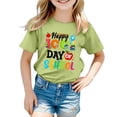 thumbnail image 1 of TZEWGL T-Shirts pour Enfants Imprimé Ours Dessin Animé Col Rond Manches Courtes Ample pour Nouveau-Nés Taille 3-4T, 1 of 4