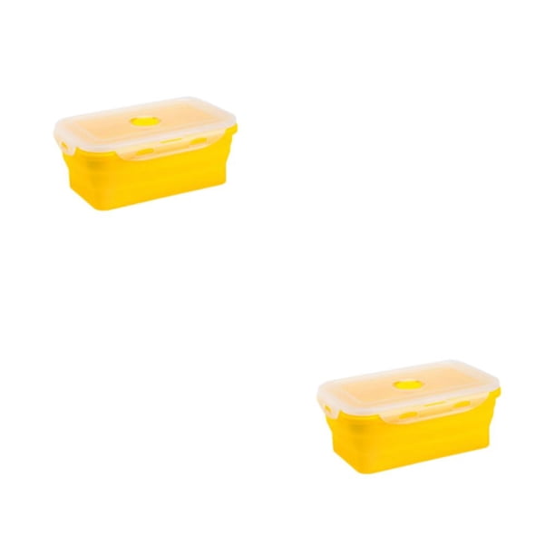 Fiambrera Matsuzay de silicona amarilla 800ml 2Conjunto