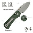 thumbnail image 5 of CIVIVI Small Pocket Knife Baby Banter 2 Crossbar Lock folding Knife with 2.34" Nitro-V Blade Micarta Handle, Titanium Thumb Stud Opener C23074-3, 5 of 8