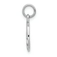 thumbnail image 2 of 14k White Gold Solid Polished Horseshoe Charm, 2 of 3