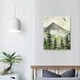 thumbnail image 4 of PIKWEEK Watercolor Mountain Landscape Wall Art Mountain Forest Wall Canvas Green Watercolor Print Forest Green Abstract Painting Green Landscape Picture Watercolor Landscape Poster Decor, 4 of 5