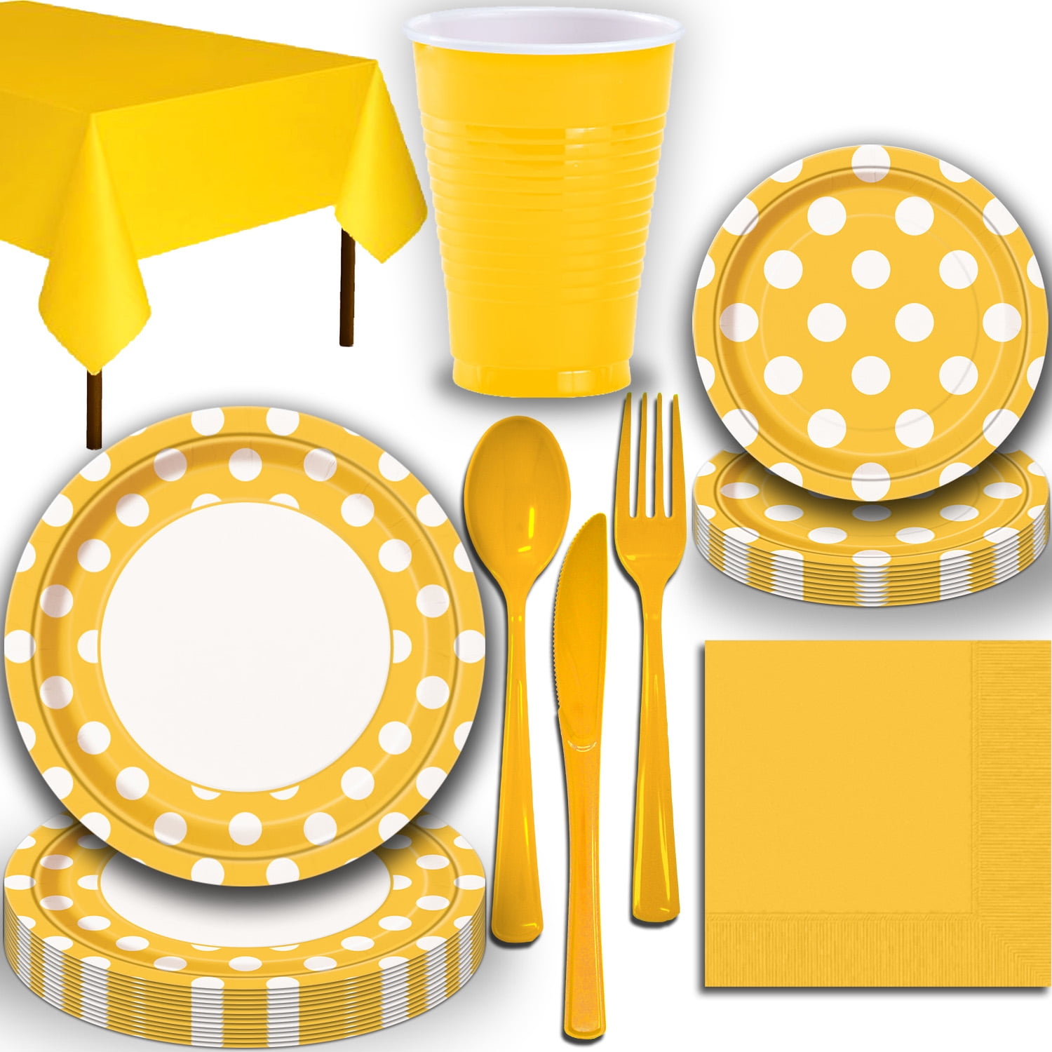 sunflower paper plates and cups