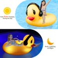 thumbnail image 2 of Flotador inflable DeepRBetter para piscina con forma de pato, con luces, para adultos y niños, 2 of 7